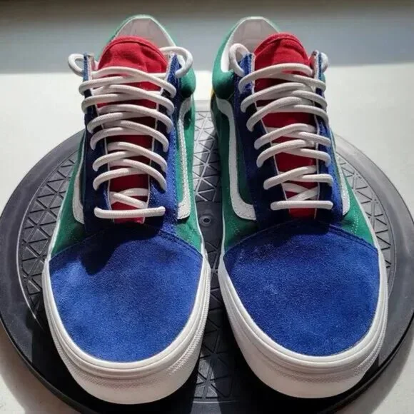 Vans Yachtie Old Skool SNEAKS UNISEX COLORFUL BOLD BRIGHT STREET RETRO m6.5 w8 - Picture 4 of 7